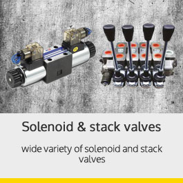 hydraulic solenoid and stack valves